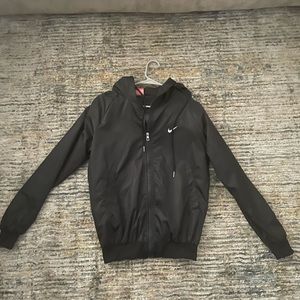 Women Size L Black Nike zip-up Jacket
